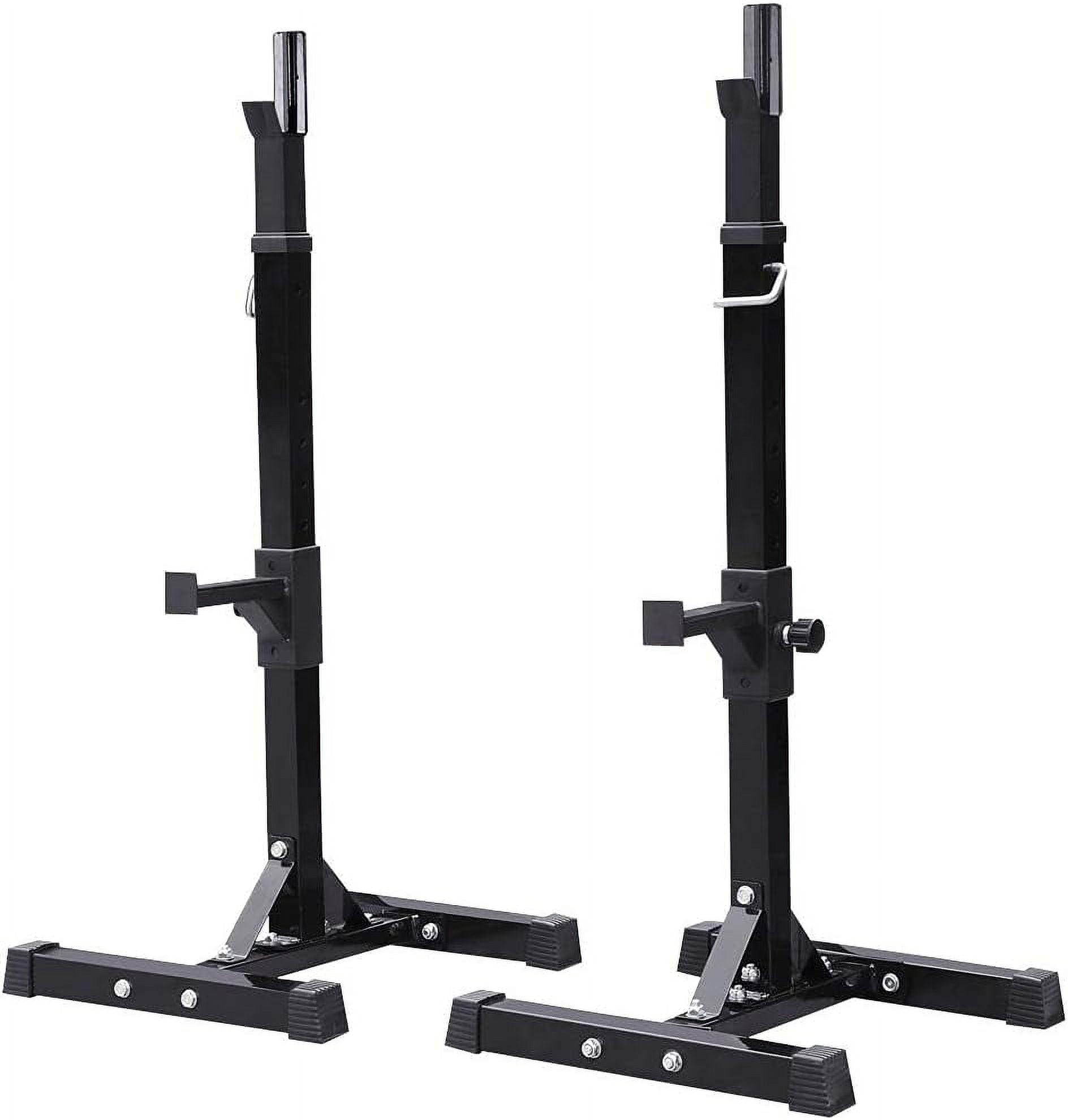 Pair of Adjustable Squat Rack Standard 44 70 Inch Barbell Rack Solid Steel Squat Stands Bench Press Rack Home Gym Portable Dumbbell Racks Stands Walmart