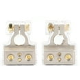Pair of Battery Terminal 4Hole Clamps Connector with Protective Cover