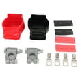 Pair of Battery Terminal Top Post Connectors Kit for Car Marine Boat RV
