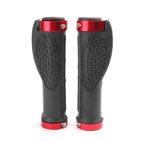 Pair of Bike Handlebar Grips, Multi Colors Ergonomic Design, Double Lock-on Mountain Bike Grips Downhill Bicycles Grips