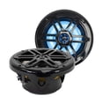 thumbnail image 1 of Pair of Black 8 Inch 200 Watt 2-Way Waterproof Boat/Marine Speakers with RGB Lights, 1 of 8