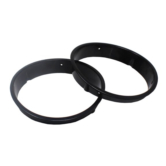 Pair of Black Headlight Bezel Cover for Jeep Wrangler TJ 1997-2006 Headlamp Trim Inserts