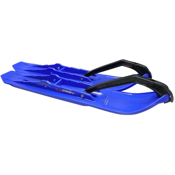 Pair of Blue C&A Pro XCS 6-3/4" Snowmobile Skis W/Black C&A Loops