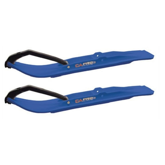 Pair of Blue C&A Pro XT 7-1/4" Snowmobile Skis W/Black C&A Loops