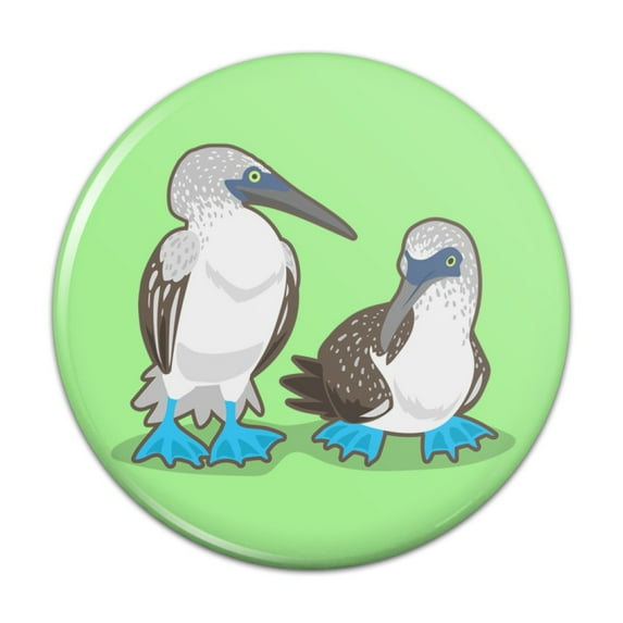 Pair of Blue Footed Boobies Kitchen Refrigerator Locker Button Magnet