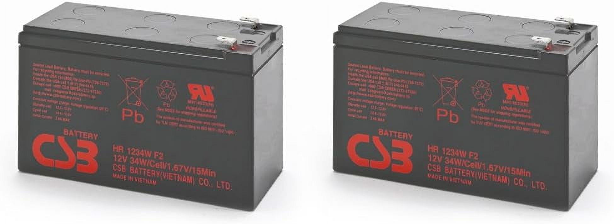 CSB HR1234W Laad-zuur-accu, 12 V, 9 Ah