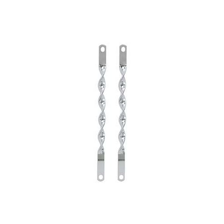 Pair of Chrome 12 Twisted Spring Fork Bars. Bike Spring fork bars, bicycle fork bars, for 12 inch bikes.