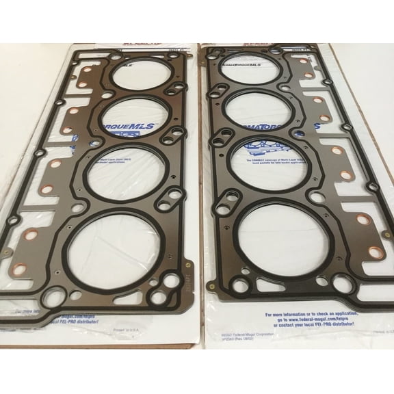Pair of Cylinder Head Gaskets Compatible with 2003-11 Ford 6.0L 6.0 Power Stroke Diesel Turbo Engines with 20mm Head dowels (2 Head Gaskets)