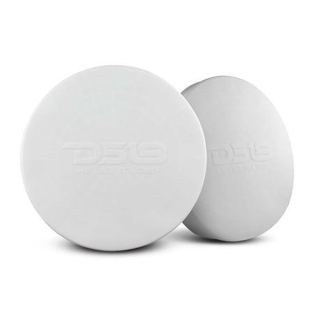 Pair of DS18 Hydro 12" White Silicone Marine Speaker Cover CS-12/WH