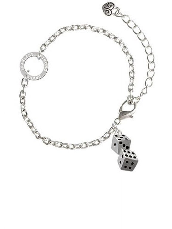 Pair of Dice - Fearless Strong Brave Ring Zoe Bracelet