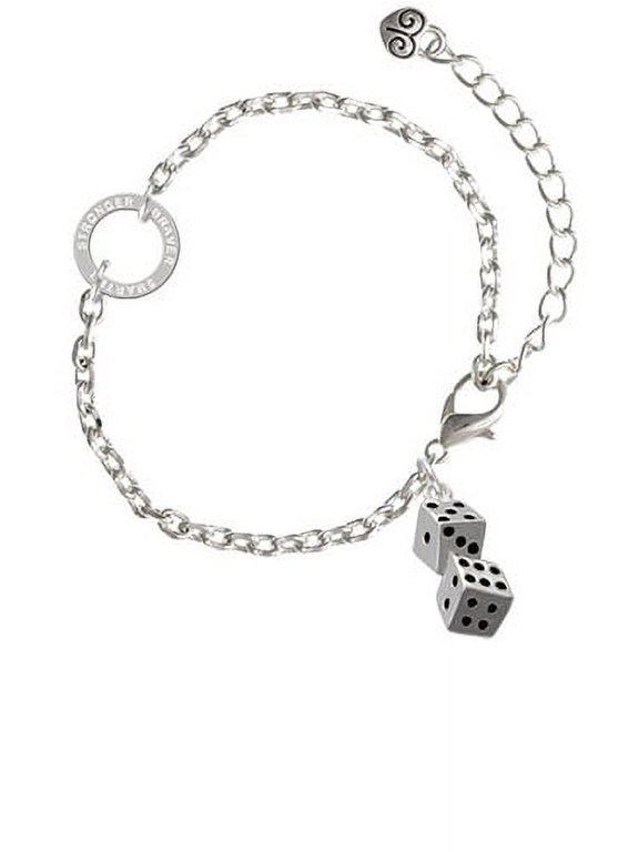 Pair of Dice - Stronger Braver Smarter Ring Zoe Bracelet