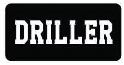 Pair of Driller funny hard hat/helmet vinyl decal sticker - Walmart.com