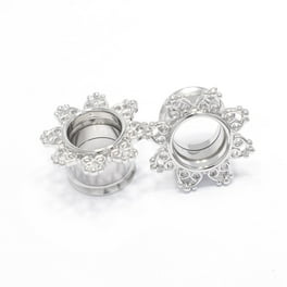 Pair of Stainless Steel Black CZ Heart Tribal Stud Earrings Pair of Stainless Steel Black CZ Heart Tribal Stud Earrings