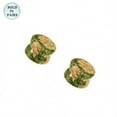 thumbnail image 1 of Pair of Ear Plugs Double Flared Unakite Stone - 8 Gauge to 0 Gauge, 1 of 1