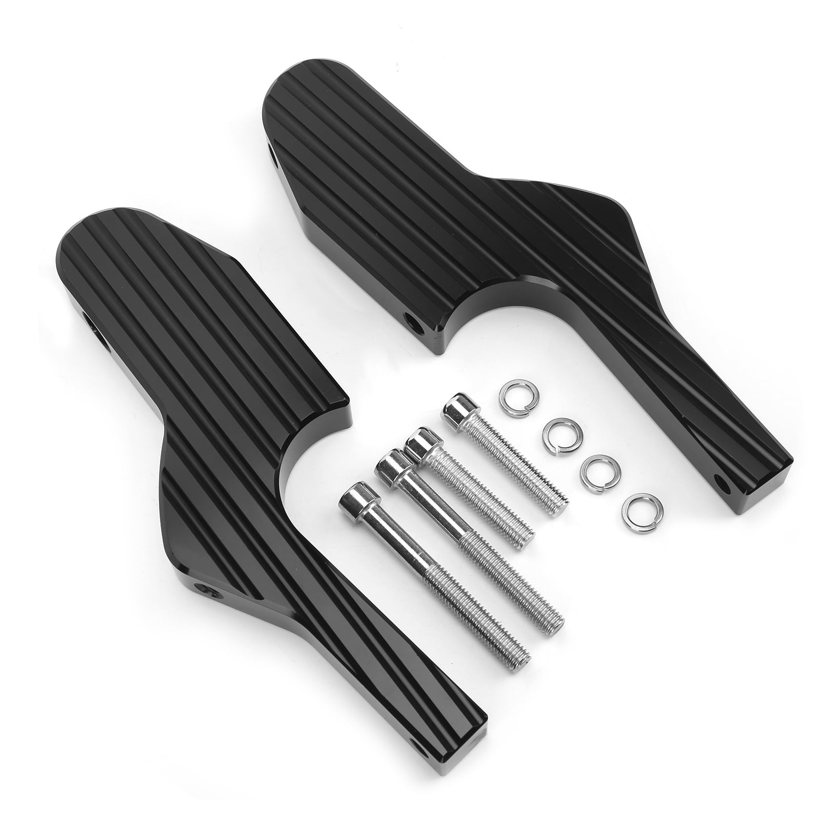 Pair of Extended Footpegs Foot Rest Extensions Replacement for Vespa GT 125/GTS 250/GTV 125