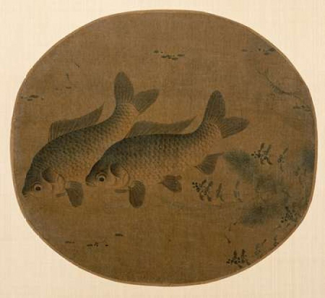 Pair of Fish Canvas Art - Unknown (24 x 24)
