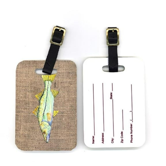 Pair of Fish Snook Luggage Tag