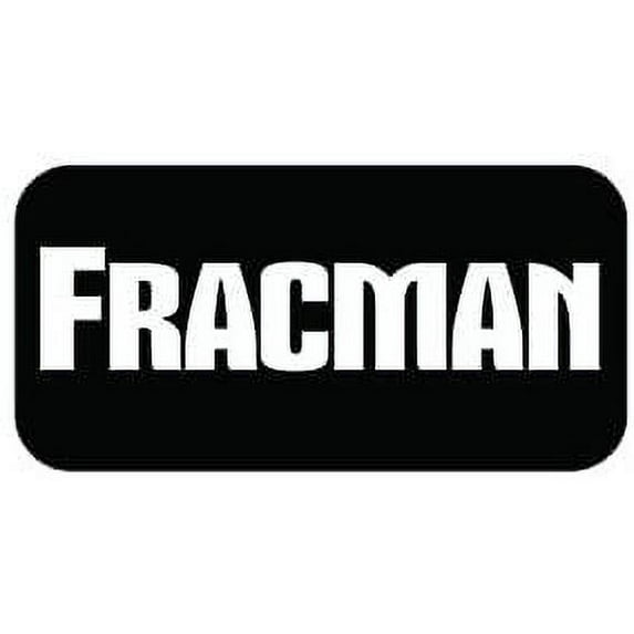 Pair of Fracman Fracing Frac Funny Hard Hat/Helmet Vinyl Decal Sticker