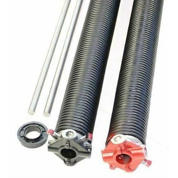 Pair of Garage Door Torsion Springs 225 x 1-3/4" x 28" w/ Winding Bars Bushing