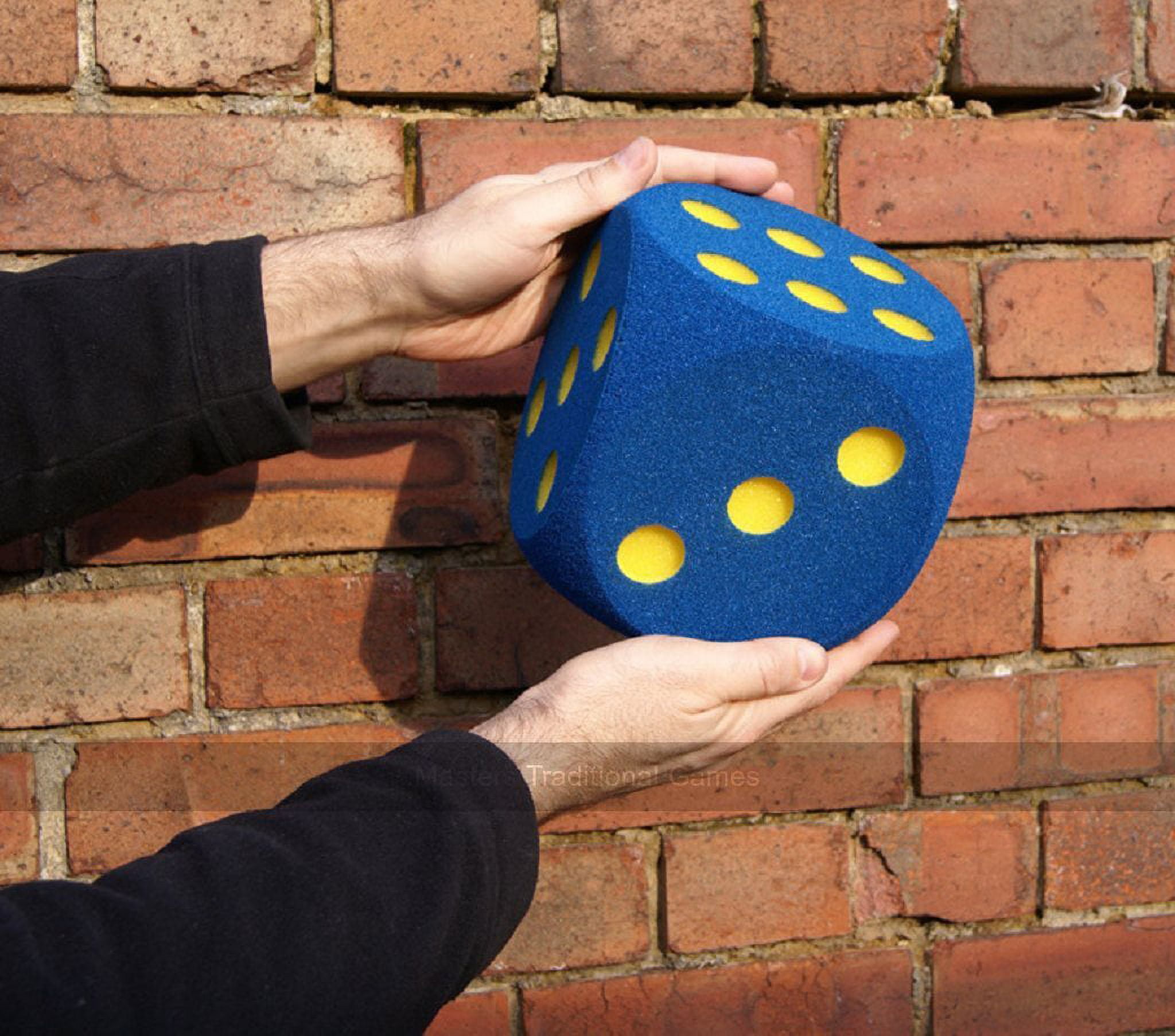 Pair of Giant Foam Dice 16cm Blue