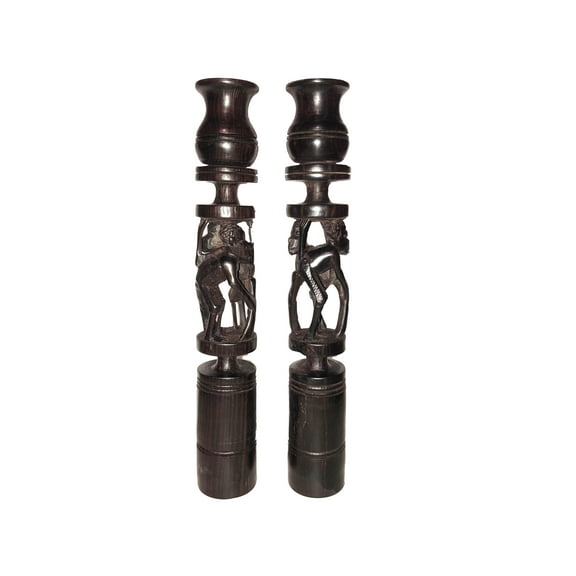 Pair of Hand made Candle Holders