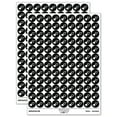 thumbnail image 1 of Pair of Hearts Love 200+ Round Stickers - Black - Gloss Finish - 0.50" Size, 1 of 3