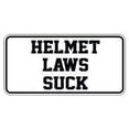 thumbnail image 1 of Pair of Helmet Laws Suck Funny Hard Hat/Helmet Stickers, 1 of 2