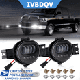 thumbnail image 1 of Pair of LED Fog Lights For Dodge Ram 1500 2002-2008 / Ram 2500 3500 2003-2009 Pickup Truck, 1 of 14
