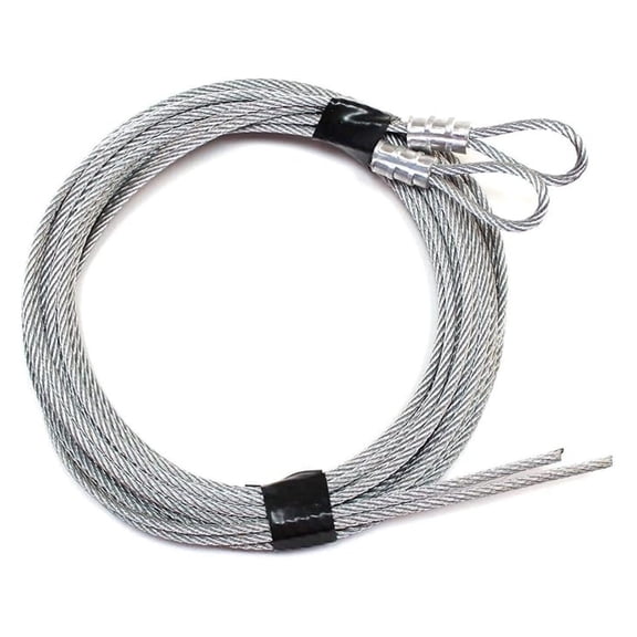 Pair of Lift Cables 1/8" for Garage Door with Extension - 7' High Garage Door