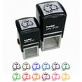 thumbnail image 1 of Pair of Lovebirds Parrots Anniversary Valentine's Day Self-Inking Rubber Stamp Ink Stamper - Blue Ink - Small 1 Inch, 1 of 7