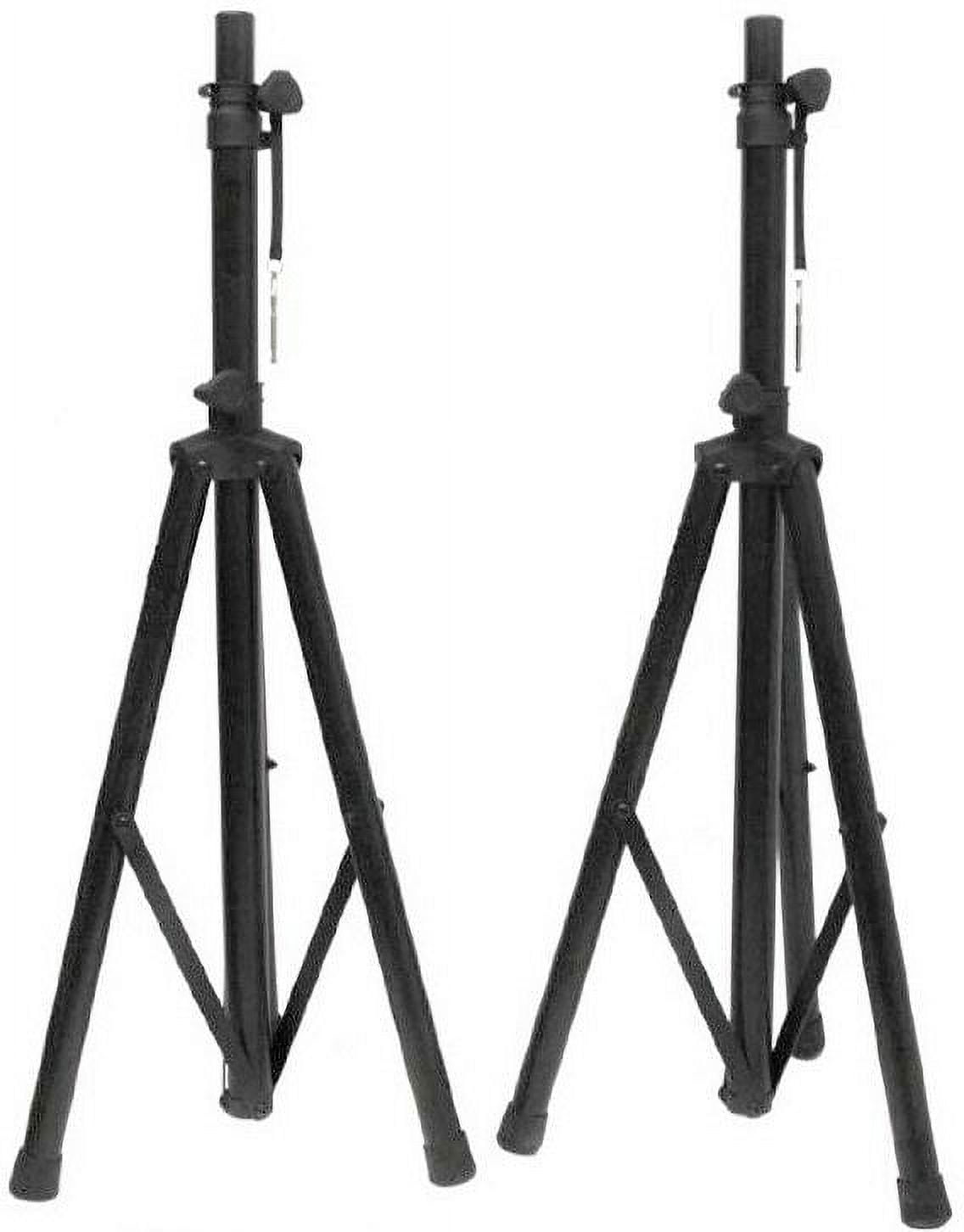 Pair of MR DJ Pro Tripod DJ PA Speaker Stands Adjustable Height