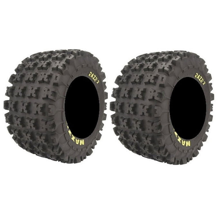 Maxxis Razr 2 Rear ATV Tires, 20x11-9, 6-Ply, Pair, Lug Traction