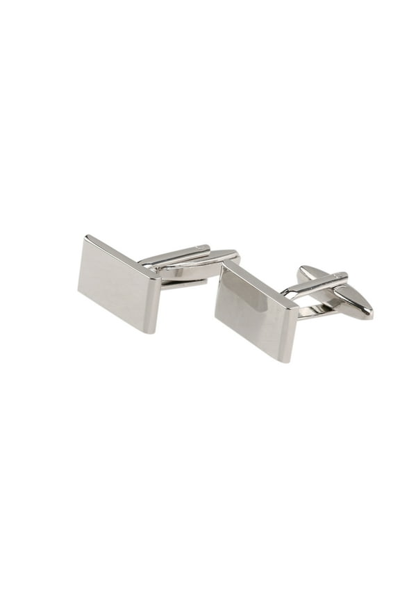 WASHWEPE Shirt Cuff Silver Brass 1 Pair