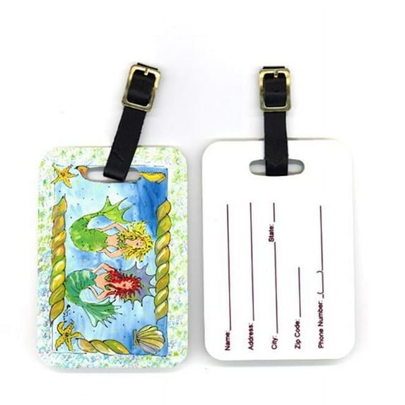 Pair of Mermaid Luggage Tag