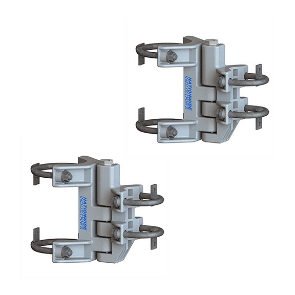 Pair of Nationwide Industries Multi-Size Chain Link Self-Closing Hinges, Color Gray