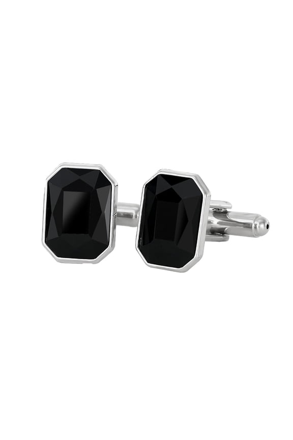 Pair of Premium Alloy Cufflinks Featuring Crystals for Secure Fastening in Formal Occasions and Daily Use