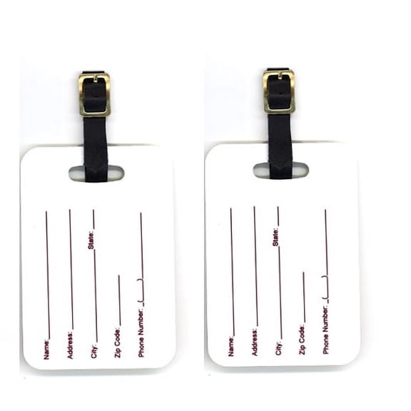 Pair of Red Beans and Rice Luggage Tags