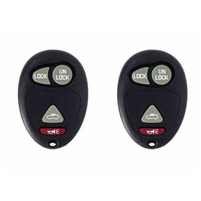 Pair of Replacement 4 Button Auto Keyless Entry Remote with GM Vehicles L2C0007T