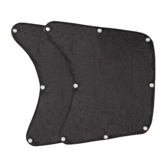 Pair of Semi-Truck Side Window Breathable Mesh Sun Shades, UV Block, Anti-Glare Driver Cab Privacy Window Covers