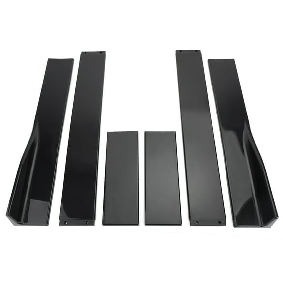 Pair of Side Skirts Extensions Splitters Glossy Black For VW Golf MK5 MK6 MK7 CC Ford Mustang Focus RS ST