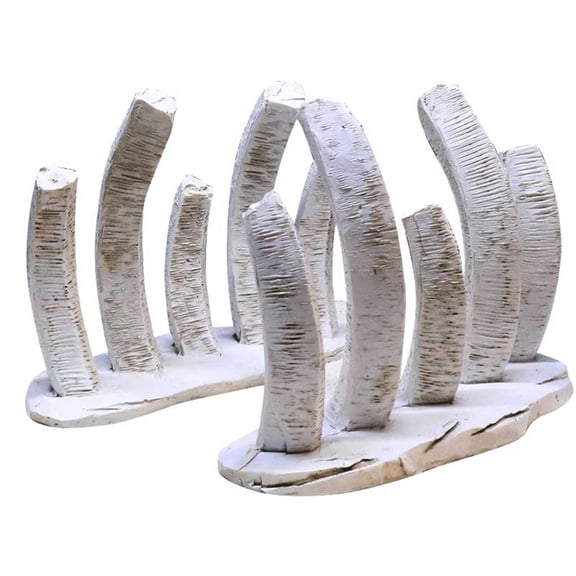 Pair of Simulated Skeletons - Reptile Hideout Cave - Aquarium Decoration Ornament