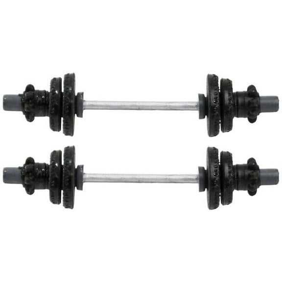 Pair of Small Dumbells Weight Set for WWE & AEW Wrestling Action Figures (3.5 INCHES WIDE)