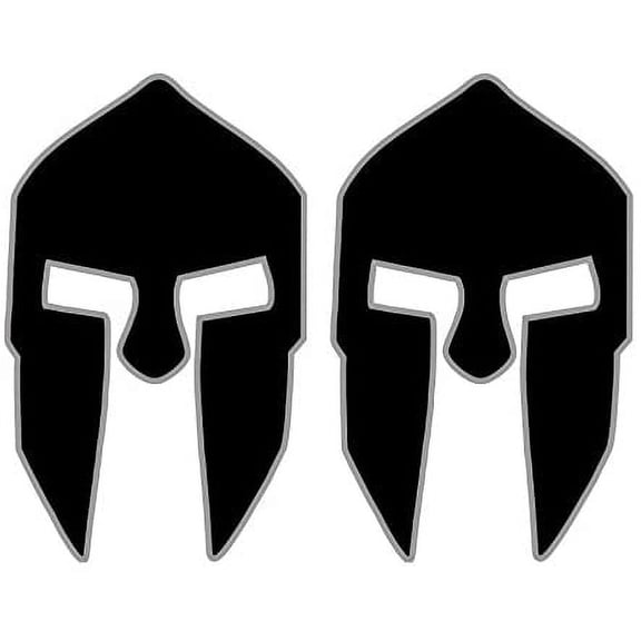 Pair of Spartan Helmet Vinyl Decals | Stickers Helmets, Hard Hats, Stealthy Black Ops American Flags