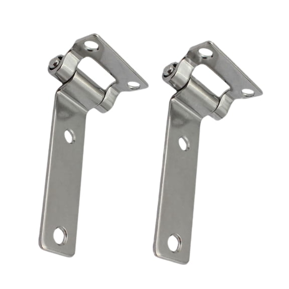 Pair of Stainless Steel 304 T-Shape Door Hatch Hinge L 5.3 in135mm for Container Vans Caravans Polish Marine Boat Hardware Counter Back Flap Hinges