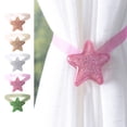 thumbnail image 1 of Pair of Star Magnetic Curtain Buckles Shining Silk Tiebacks for Decorative Window Holders, 1 of 6