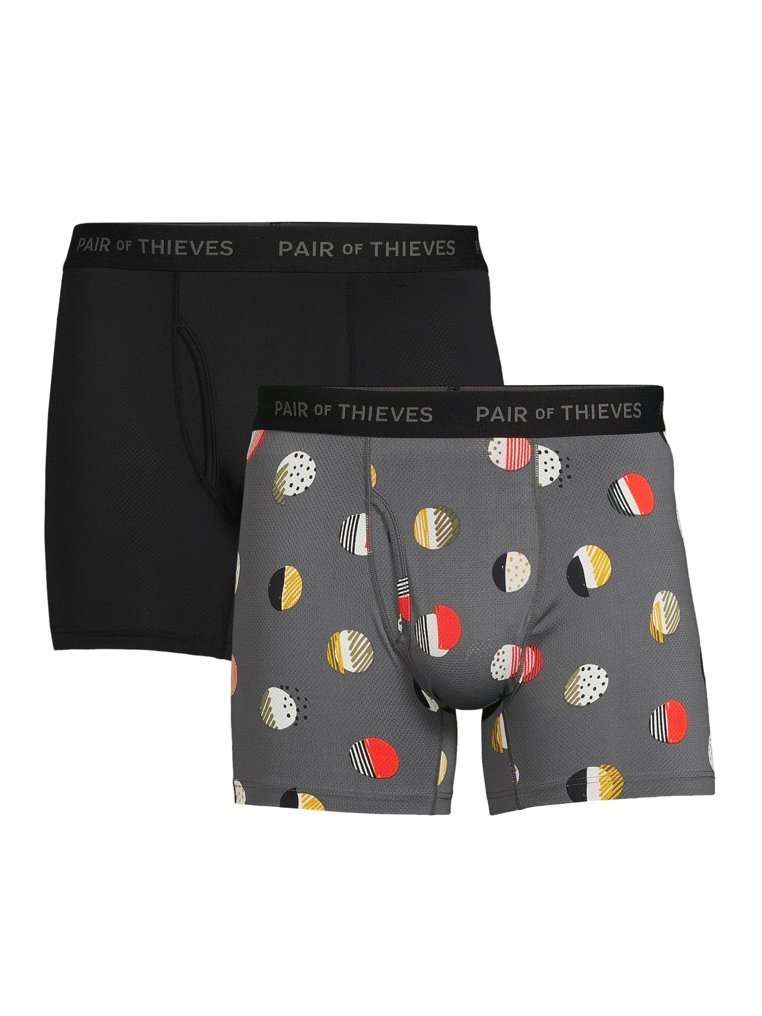 Pair of Thieves SUPERFIT 2-Pack Adult Mens Boxer Briefs, Sizes S