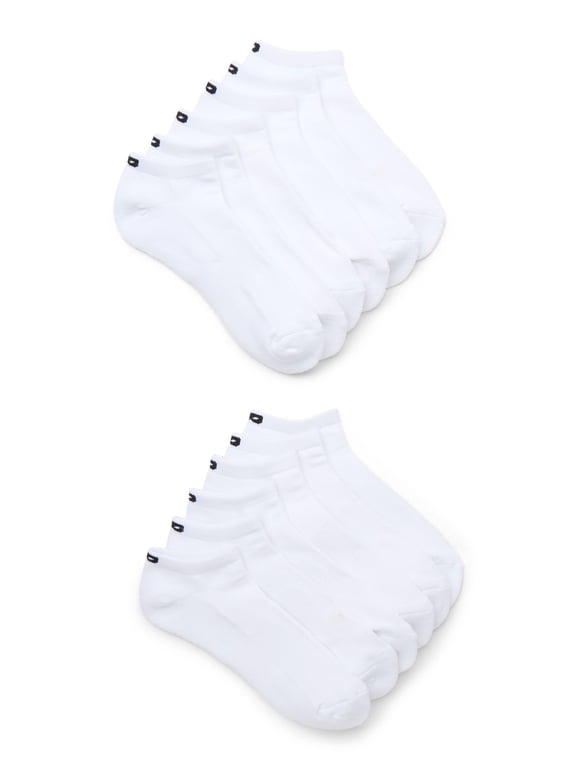 Men's Performance Stretch Low-Cut Socks, 6-Pack, Shoe Sizes 6-12