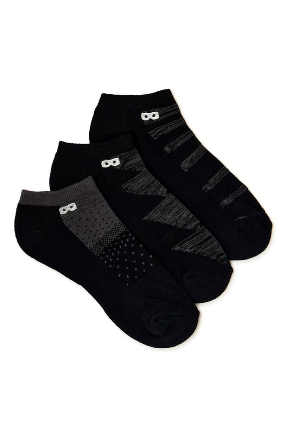 Blackout/Whiteout Cushioned Low Cut Socks, 3-Pack