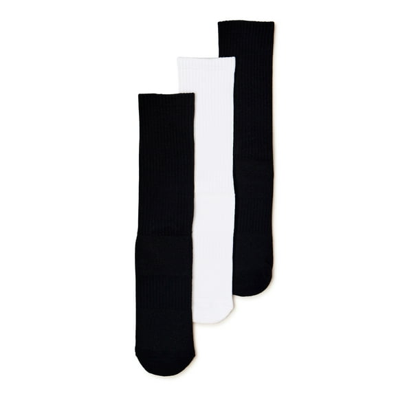 Pair of Thieves Blackout/Whiteout Men's Cushioned Crew Socks, 3-Pack