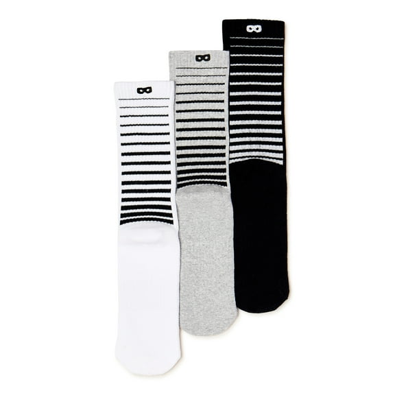 Pair of Thieves Blackout/Whiteout Men's Cushioned Crew Socks, 3-Pack